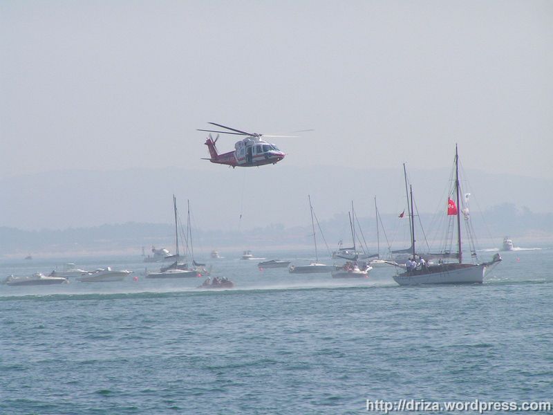 Demostración de rescate con el helicóptero de Protección Civil (112)